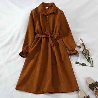 [ORDER] Váy dài tay thắt eo  - Kèm ảnh thật (order)