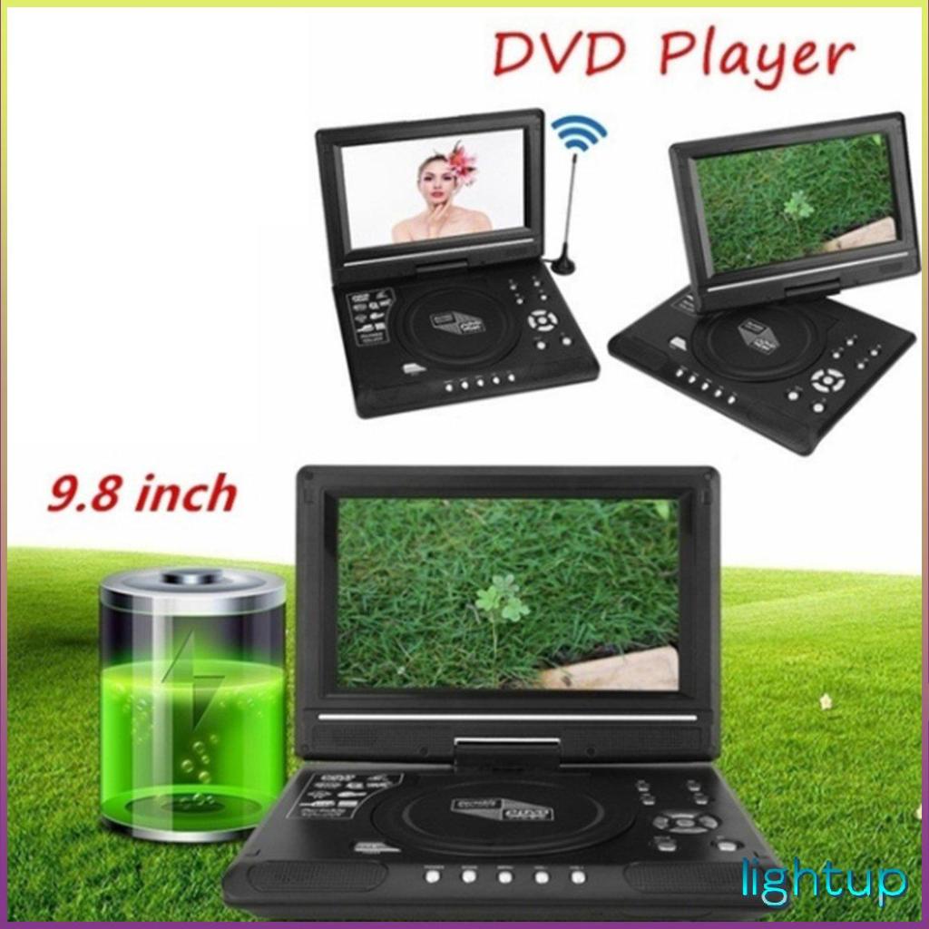 Dvd di động 9,8 inch với tivi mini tích hợp trong pin