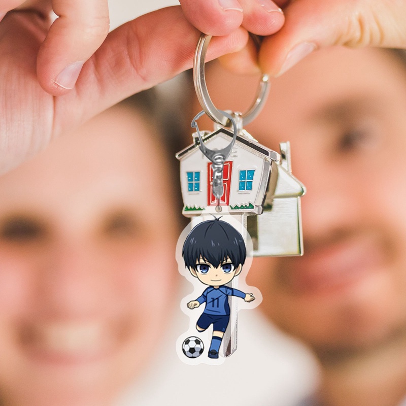 Ygt Móc Khóa Bằng PVC Trong Suốt Hình Nhân Vật Isagi Yoichi Bachira Chigiri