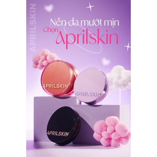 New 2022 Phấn Nước Aprilskin Ultra Slim Cushion SPF50+/PA+++ (15g x 2)