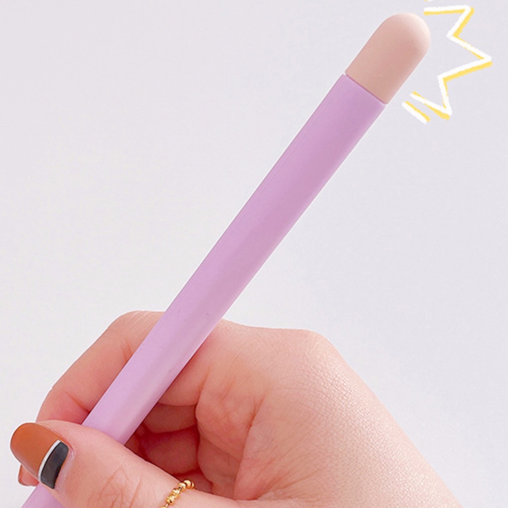 Vỏ Bảo Vệ Bút Cảm Ứng Apple Pencil 2 Bằng Silicon Chống Trượt Họa Tiết Hoa Hướng Dương Phối Màu Dễ Thương