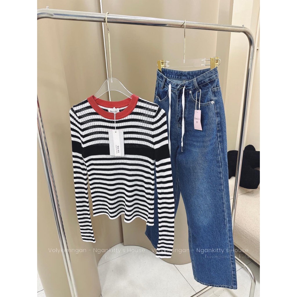 Quần je.an dây cột Jen.ni.e