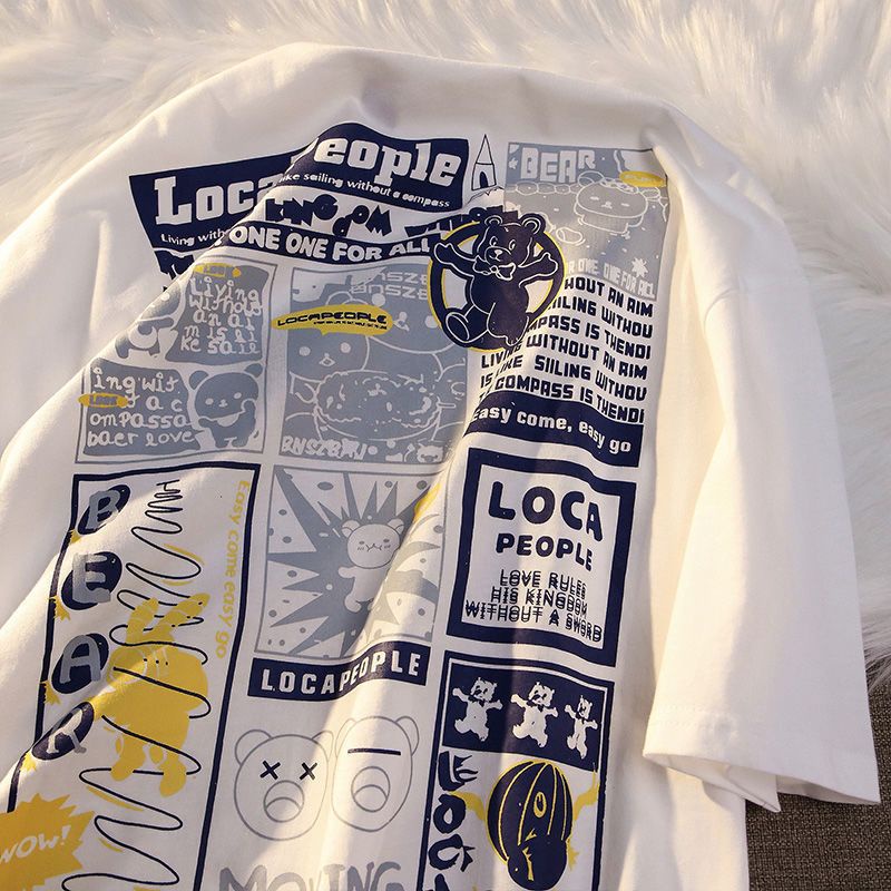 Áo Thun Tay Ngắn Chất Liệu 100% Cotton Cao Cấp Thời Trang Mùa Hè Dành Cho Cặp Đôi