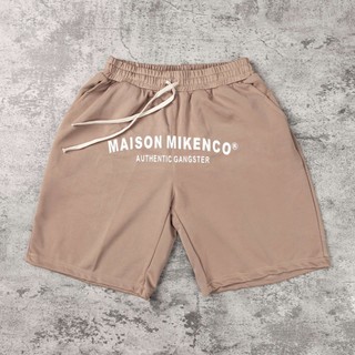Quần short Mikenco unisex Polyester co dãn, thoáng mát 3 màu