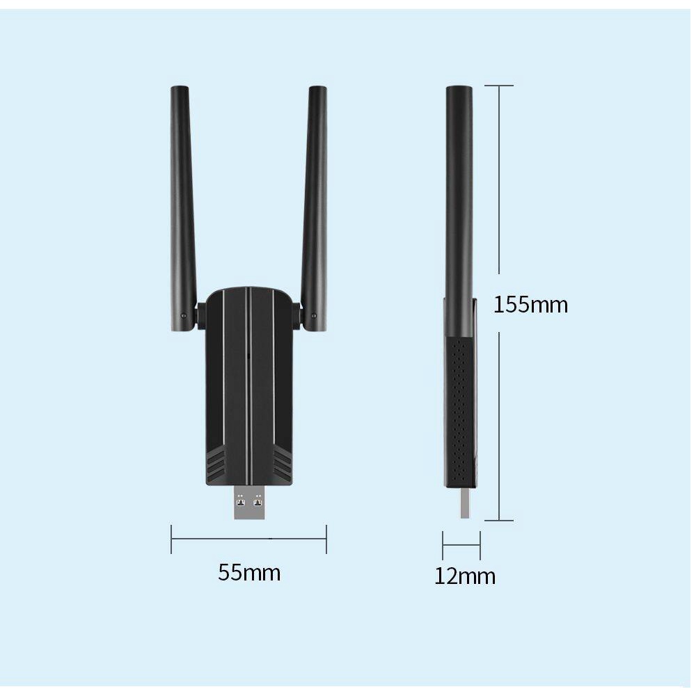 Usb Phát WiFi 6 1800Mbps Chơi Game 2.4G 5Ghz USB 3.0 Cho Windows 10 11