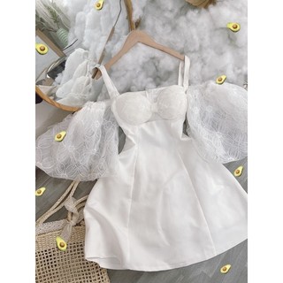 ĐẦM TRẮNG PHỐI TAY KIỂU
