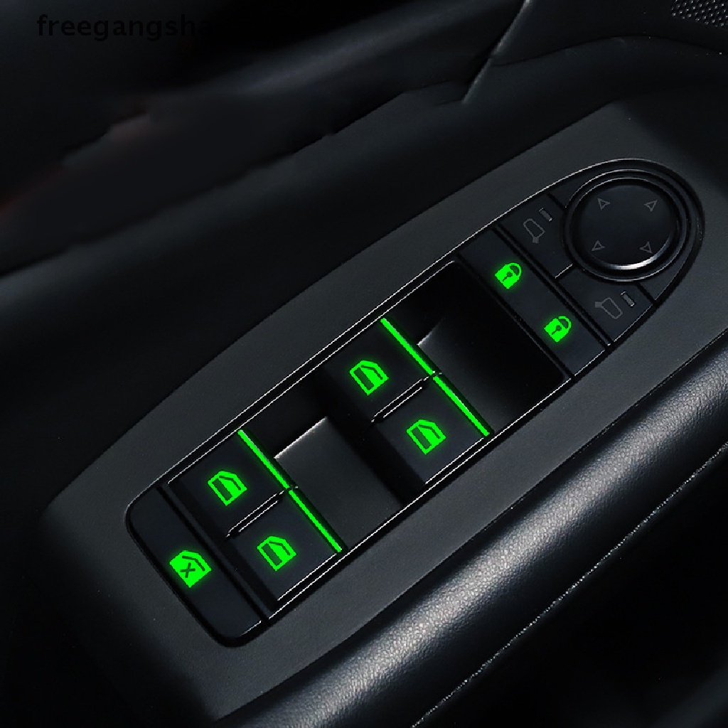 Miếng Dán Công Tắc Điều Khiển Cửa Sổ Xe Hơi Màu Dạ Quang
