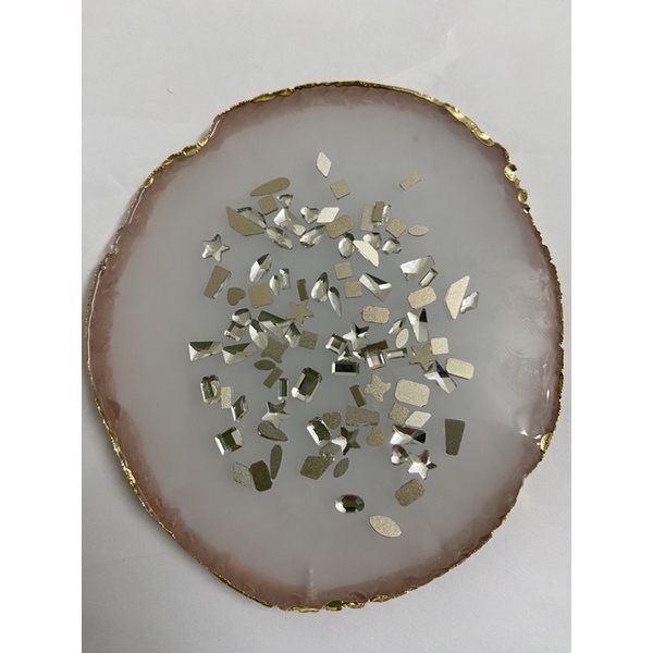 Đá khối chân bằng trắng mix size nhỏ, Sét đá chân bằng trắng trang trí móng.