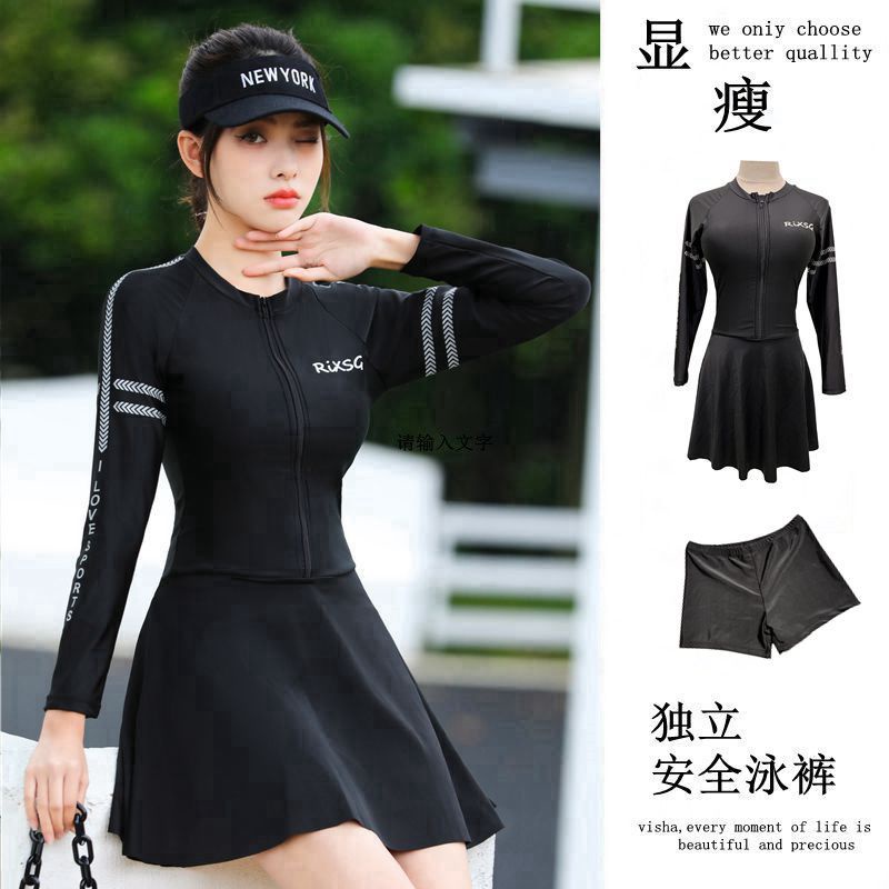 Bộ Đồ Bơi Dài Tay Kín Đáo Thời Trang Cho Nữ