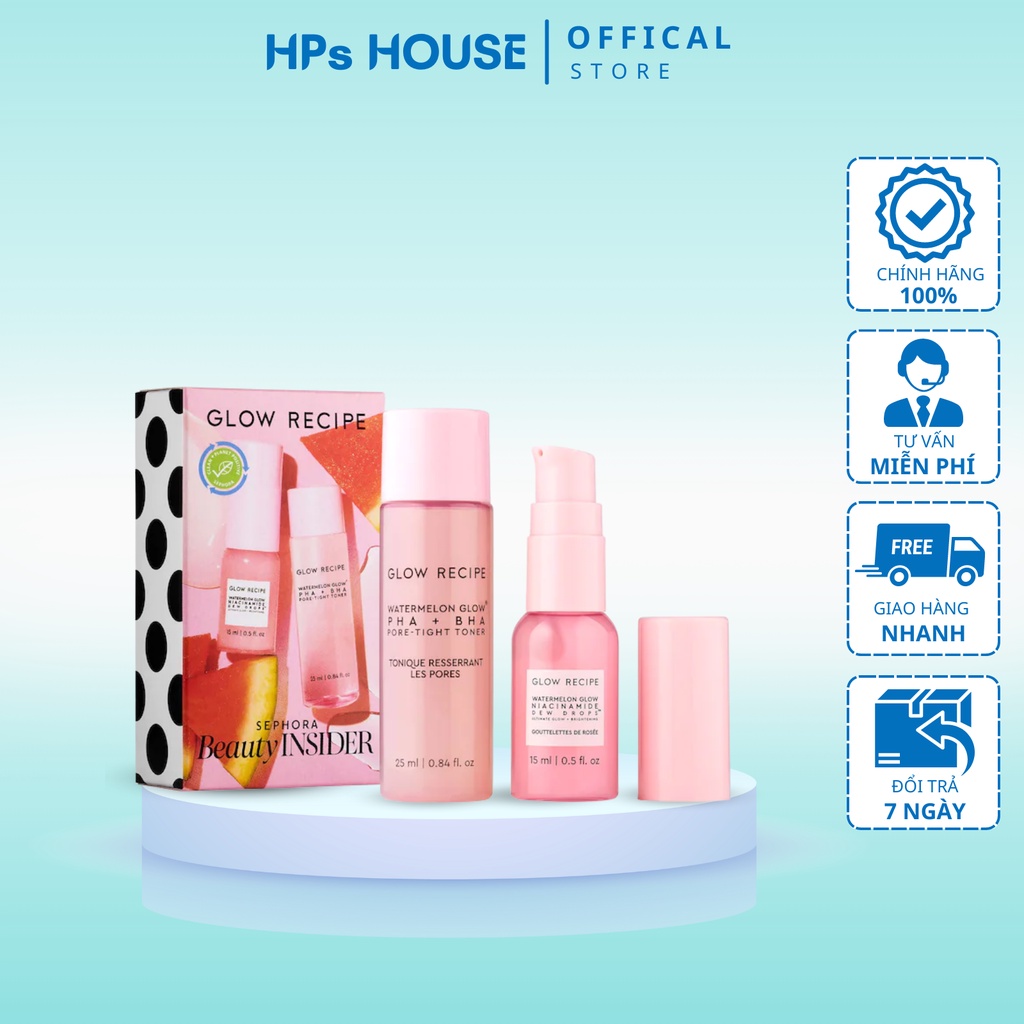 Hàng sẵn HCM - 𝐆𝐥𝐨𝐰 𝐑𝐞𝐜𝐢𝐩𝐞 𝐖𝐚𝐭𝐞𝐫𝐦𝐞𝐥𝐨𝐧 𝐆𝐥𝐨𝐰 𝐒𝐤𝐢𝐧𝐜𝐚𝐫𝐞 𝐁𝐢𝐫𝐭𝐡𝐝𝐚𝐲 𝐆𝐢𝐟𝐭 𝐒𝐞𝐭