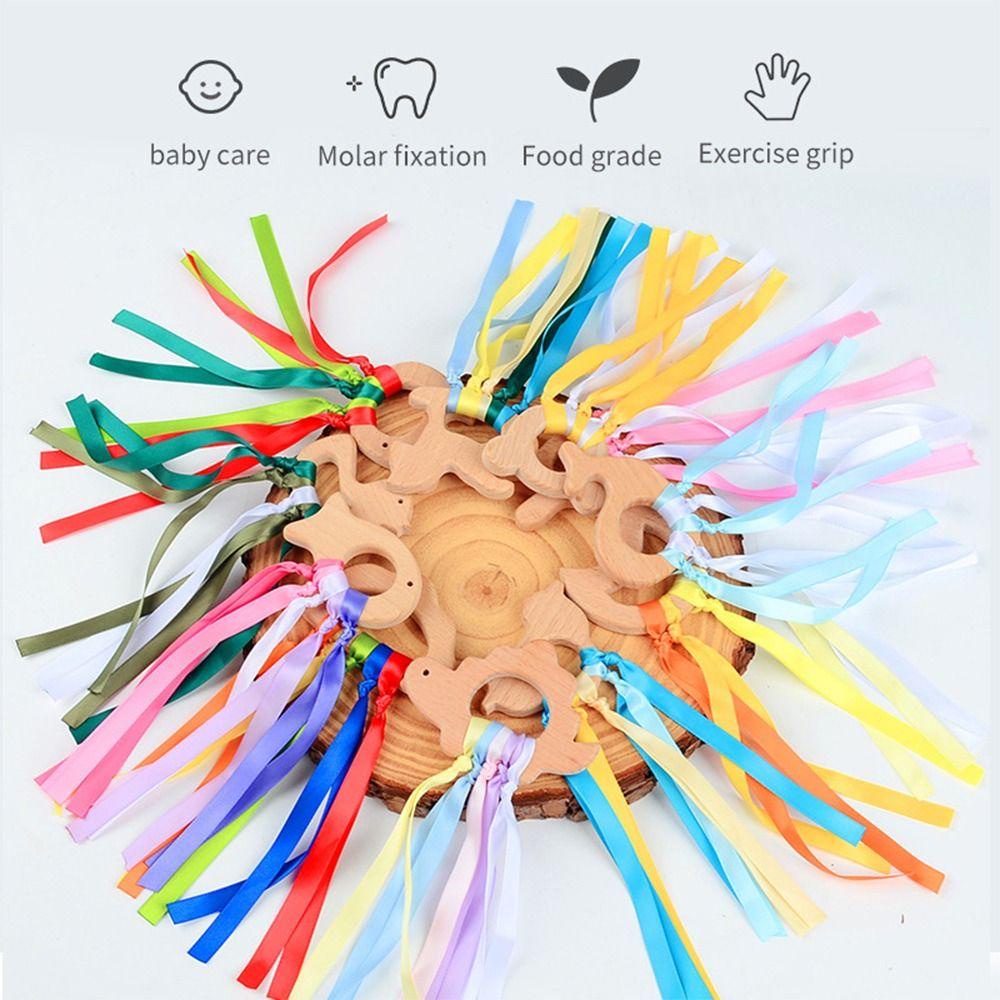 Đồ Chơi Nhận Biết Màu Sắc Theo Phương Pháp Montessori Không Độc Hại Kèm Dây Ruy Băng Cầu Vồng