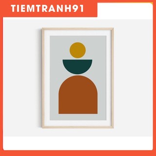 Tranh treo tường | Tranh nghệ thuật trừu tượng - Burnt Orange Art, Boho Abstract Art 002