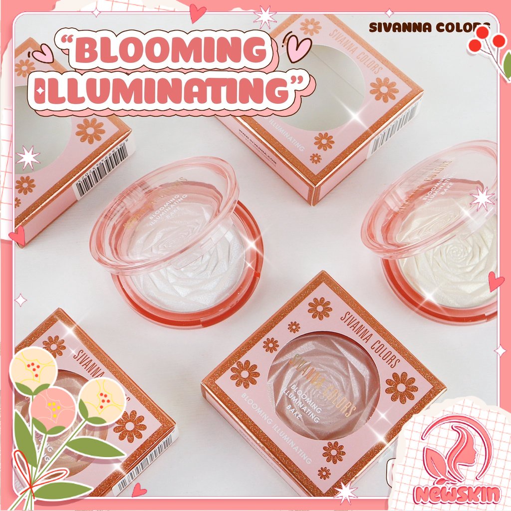 Phấn highlight bắt sáng Sivanna Colors Blooming illuminating HF8101