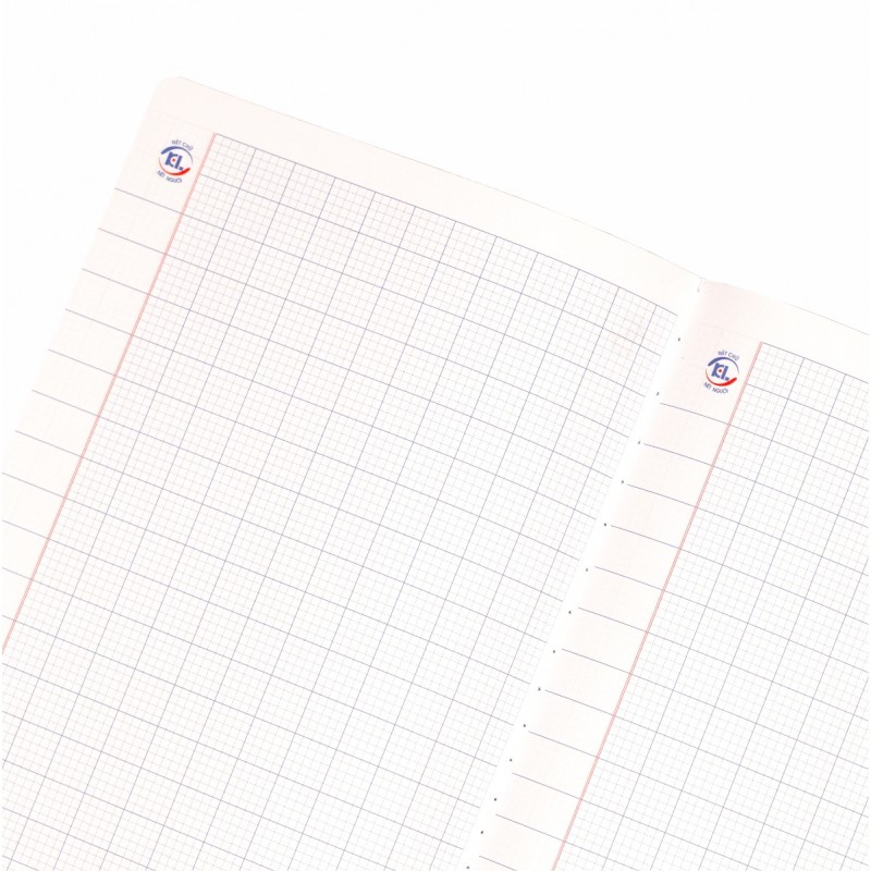 Vở 5 ô ly may dán gáy SchoolLine KLONG B5 120 trang 70/92; MS: 049