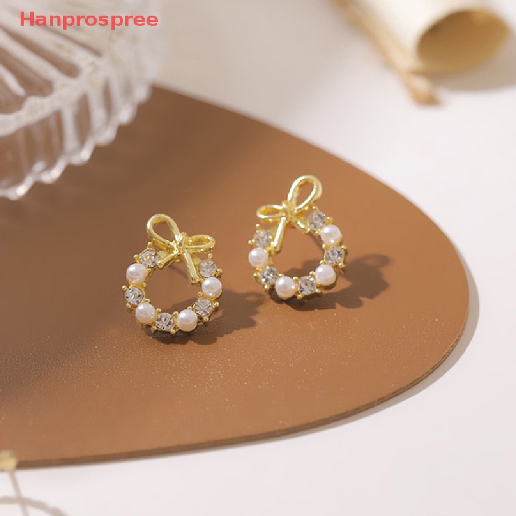 Hanprospree > Khuyên Tai Đính Ngọc Trai Giả Bằng Kim Loại Thanh Lịch Thời Trang Dự Tiệc Cưới Dành Cho Nữ Jewellry well