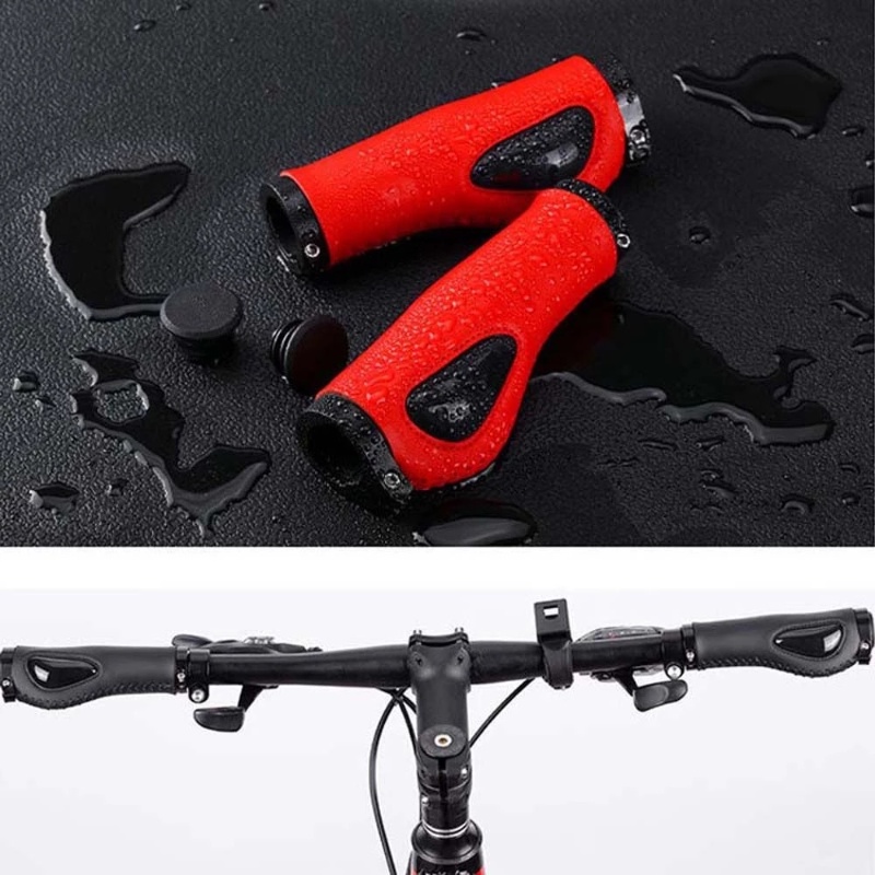 1 Cặp Vỏ Bọc Tay Lái Xe Đạp Bằng Silicon Mềm Mại Thấm Hút Tốt Tiện Dụng