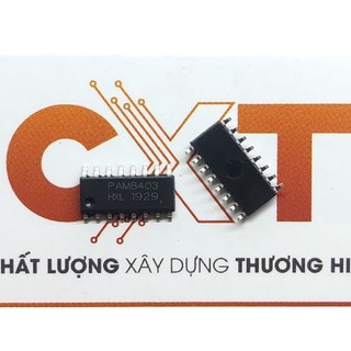 Pam8403 ic amp class d stereo 3w 16sop