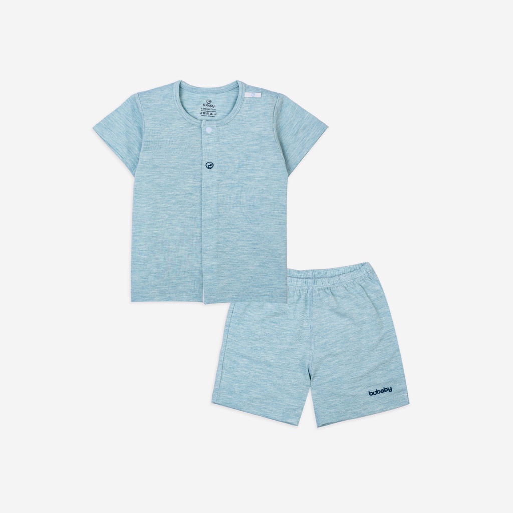 Bộ cộc tay cài giữa sợi tre BU BABY Bambus  cho bé 3M - 12M