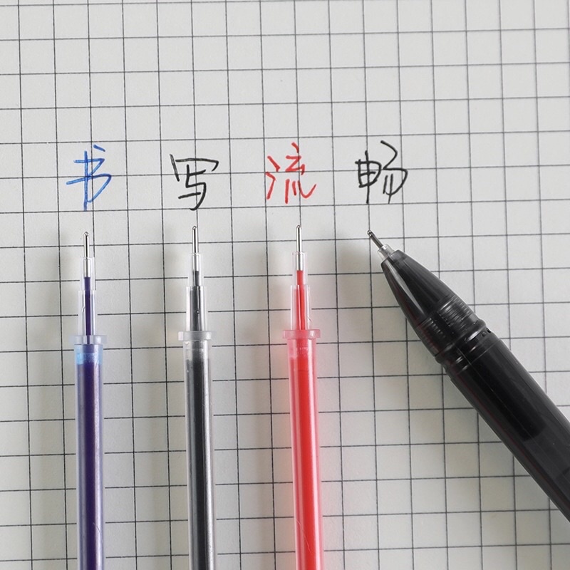 Ngòi Bút Mực Gel 0,5mm 13cm Ruột Bút Gel Màu Đen/Xanh/Đỏ Tiện Dụng