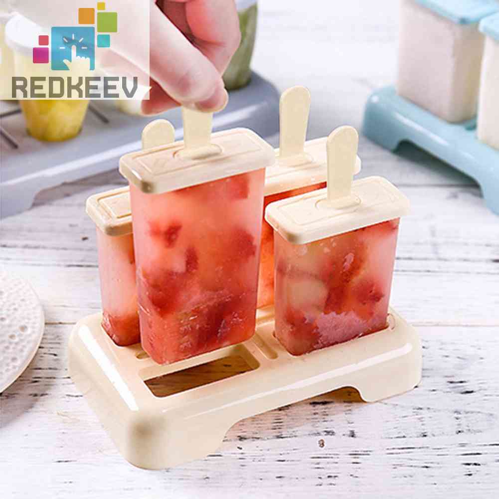 Khuôn Silicone 9 Lỗ Làm Kem Que