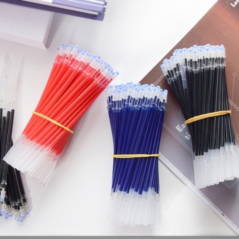 Set 20 bút gel văn phòng phẩm vỏ nhám, thay được ngòi