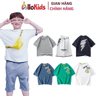 Bé Trai 4 - 15 tuổi (15kg - 45kg) Áo Phông Cộc Tay Hãng AKL #rock