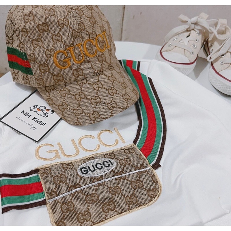 Set bộ gucci cho bé trai kèm mũ