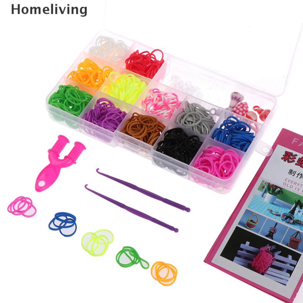 Set 600 Dây Cao Su Co Giãn Làm Vòng Đeo Tay diy - Hàng mới về