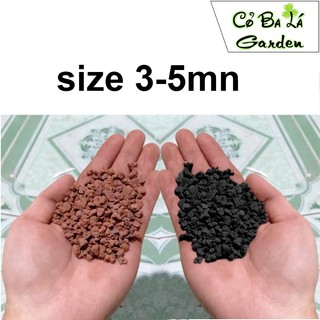 Đá Lava Đỏ,Đen ,túi 1-kg Đá nham thạch đỏ.đen