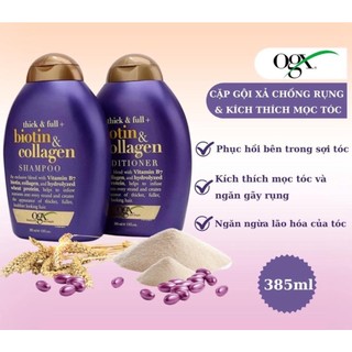 CẶP GỘI XẢ BIOTIN & COLLAGEN TÍM 385ML