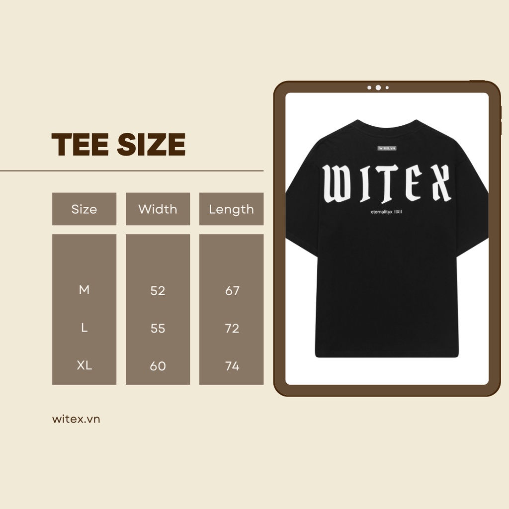 Áo thun WITEX eternalityx IIXII/ màu đen - BASIC