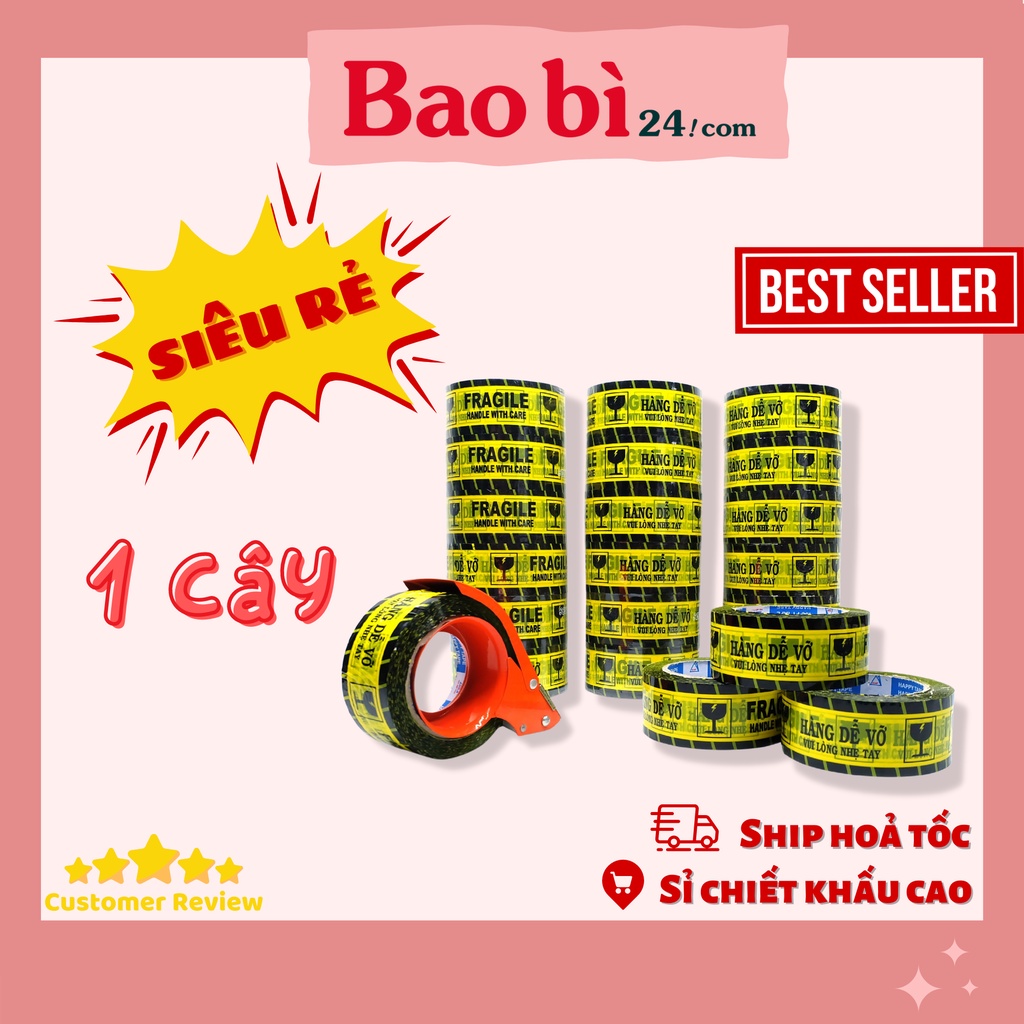 Băng Dính In Hàng Dễ Vỡ Đóng Gói Hàng – baobi24.com