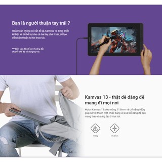 Bảng vẽ LCD Huion Kamvas 13