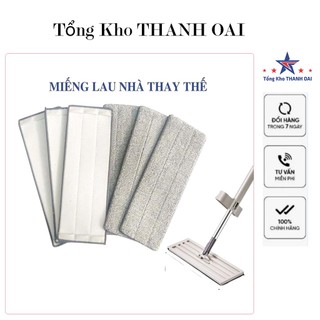 ( XẢ KHO) Bông lau nhà thay thế cho cây lau nhà tự vắt SIZE 12x33cm