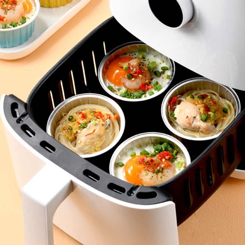 Set 10 Cốc Lá Nhôm Làm Bánh Có Thể Được Thu Gọn