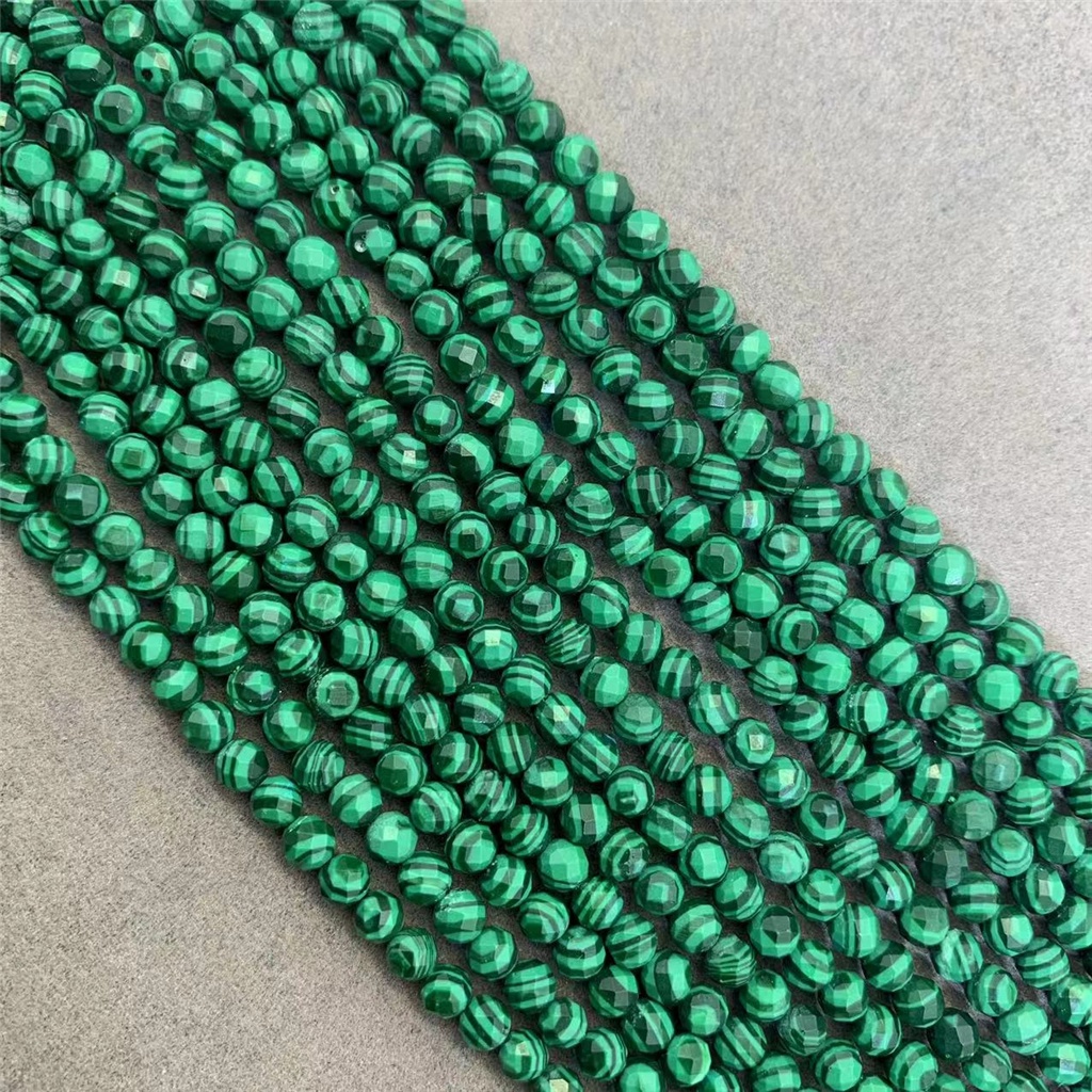 Chuỗi Hạt Đá Malachite Tự Nhiên 2 / 3 / 4mm