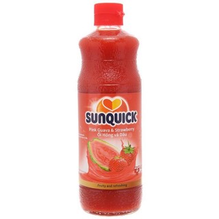 Nước ép sunquick dâu ổi chai 840ml