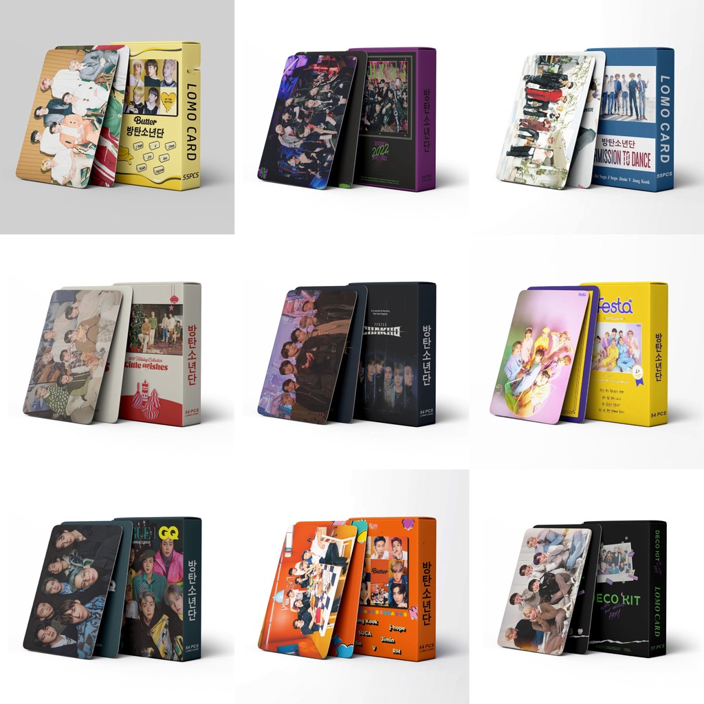 Set 55 Tấm Ảnh Lomo card Nhóm Nhạc BTS StrayKids Itzyive Blackpink