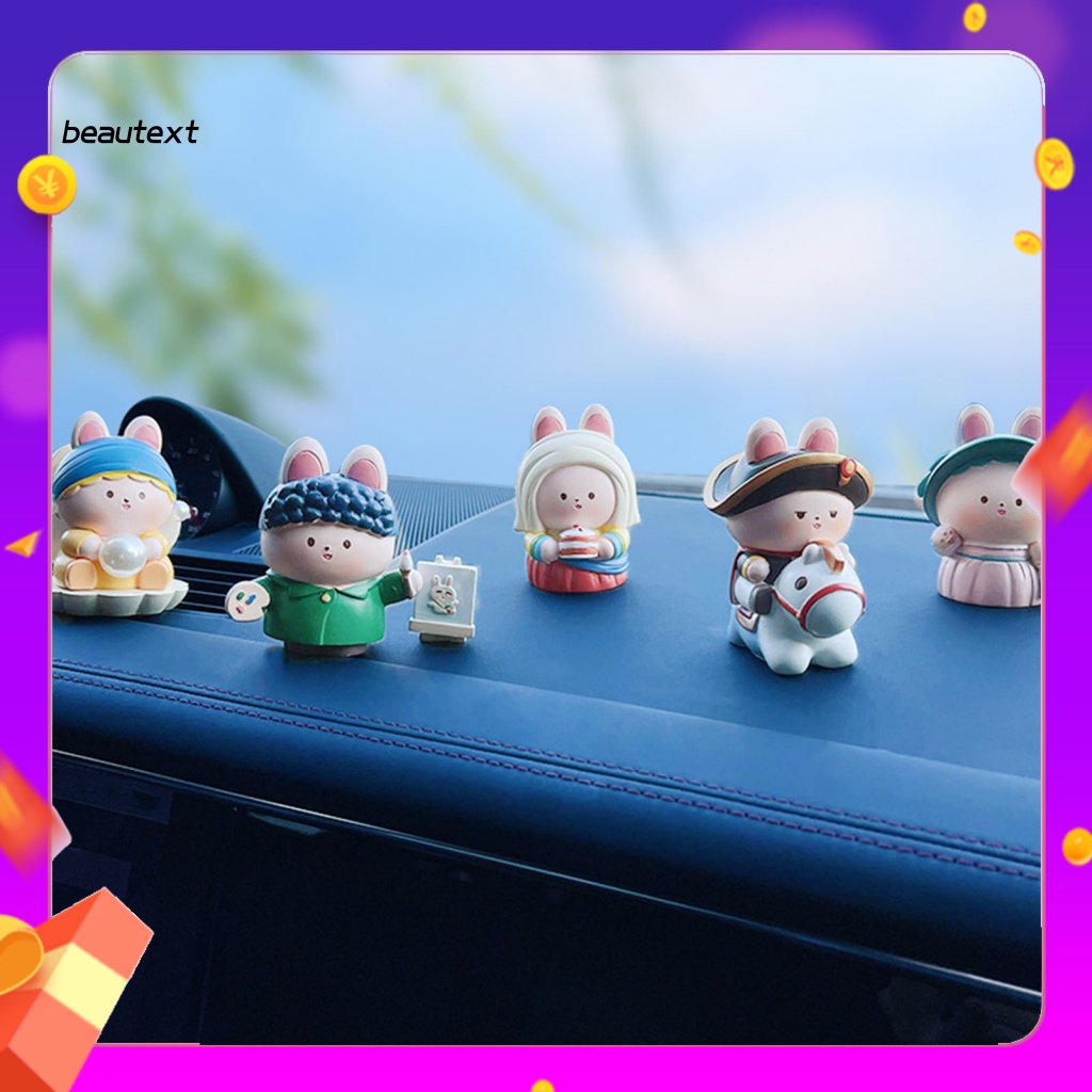 Beautext Đồ trang trí Nhân Vật Anime Mini Màu Sắc Tươi Sáng Vui Nhộn Trang Trí Xe Hơi