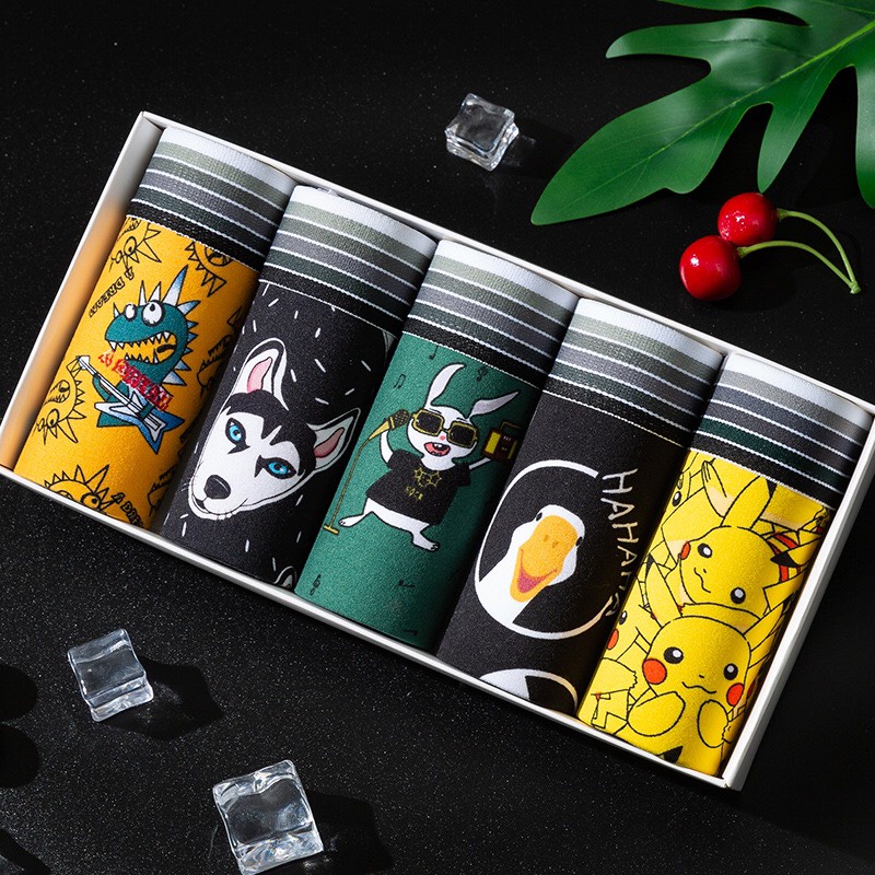 Quần sịp nam hoạt hình cute,lót nam boxer họa tiết cao cấp cạp quần to mềm mịn thoáng khí ZC39A