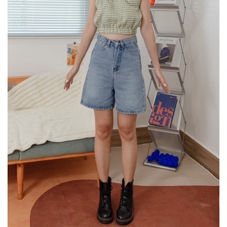 Quần short jean lửng