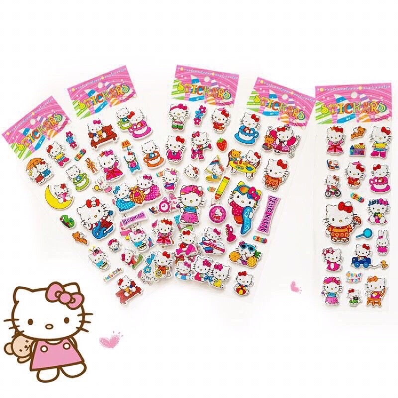 Sticker Dán trang trí 3D Công Chúa, Otô Nhiều Mẫu Đáng Yêu Cho Bé- Bm_babyshop68