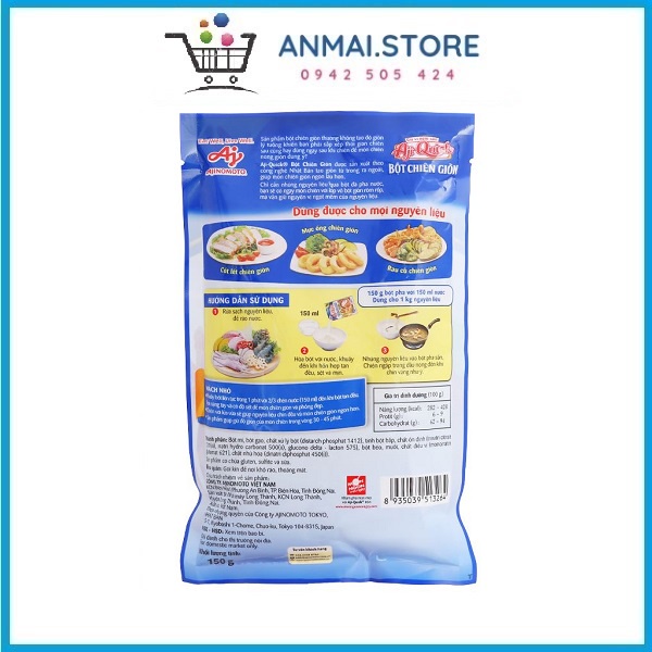 Bột chiên giòn Aji-Quick - gói 150g