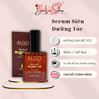 Dầu dưỡng tóc tinh dầu argan oil Algo giúp phục hồi tóc hư tổn & dưỡng tóc, không gây bết tóc 50ml
