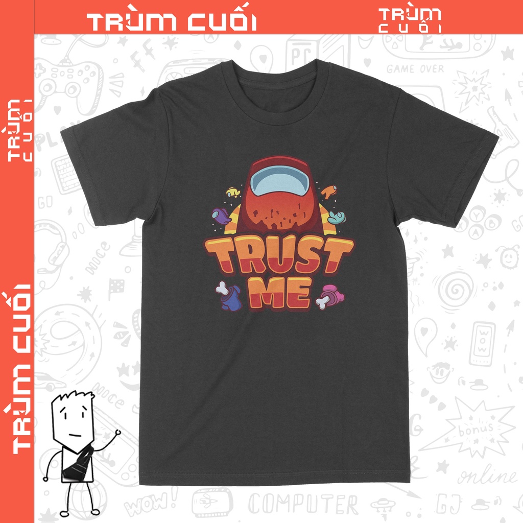 Áo thun Among Us, Trùm Cuối Game, Unisex Cotton 100% 2 màu nam nữ 0218