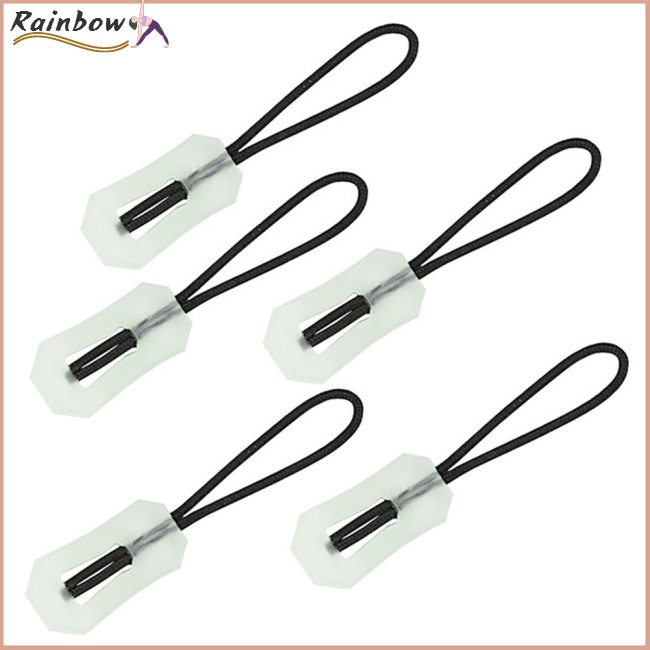 Set 5 Dây Khóa Kéo Ba Lô Chống Thất Lạc Màu Dạ Quang Thích Hợp Cho Các Hoạt Động Ngoài Trời