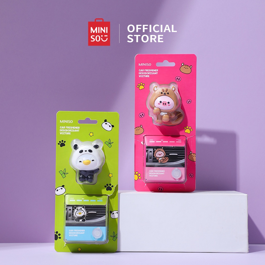 Nước hoa ô tô Miniso Tinh dầu khuếch tán xe hơi Animal Cosplay Day