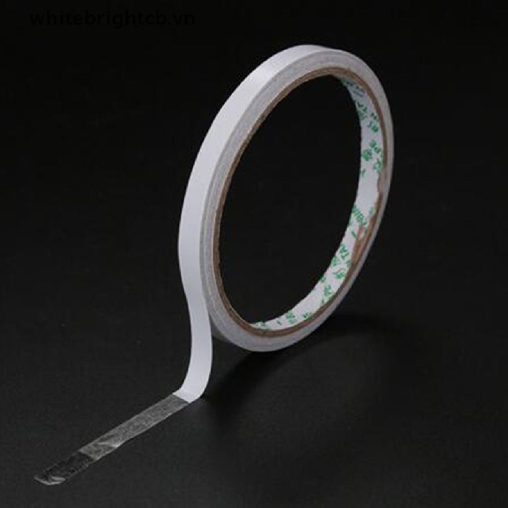 Cuộn Băng Keo Hai Mặt Màu Trắng Siêu Dính 5M / 8M