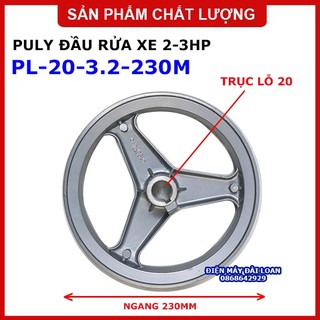 Puly đầu rửa xe chạy motor