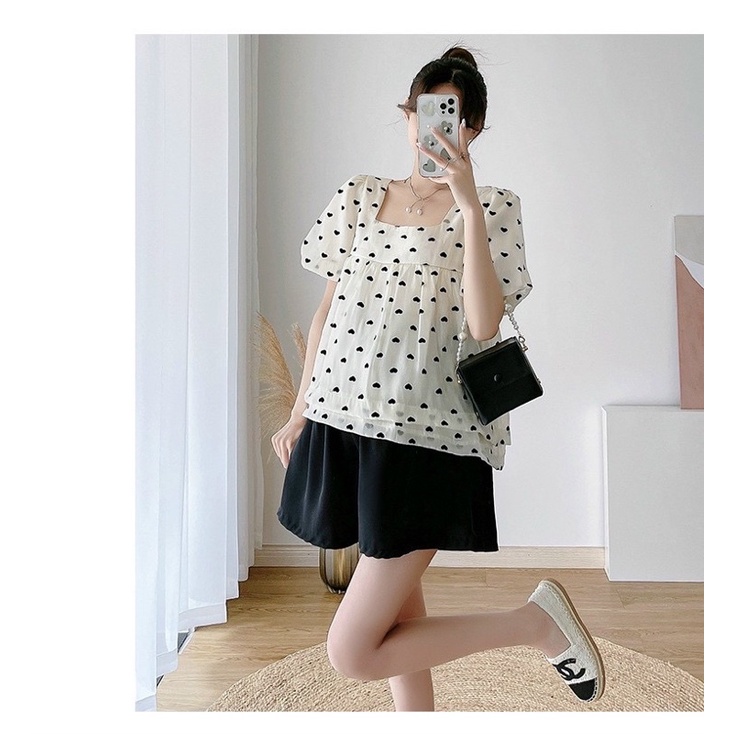 Bộ Đũi Hoạ Tiết Tim Cho Bầu Siêu Xinh Mã HH8